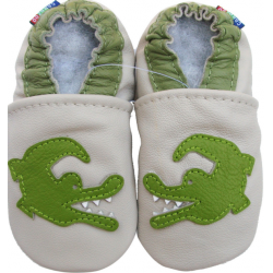 Chaussons cuir bébé Crocodile enfants